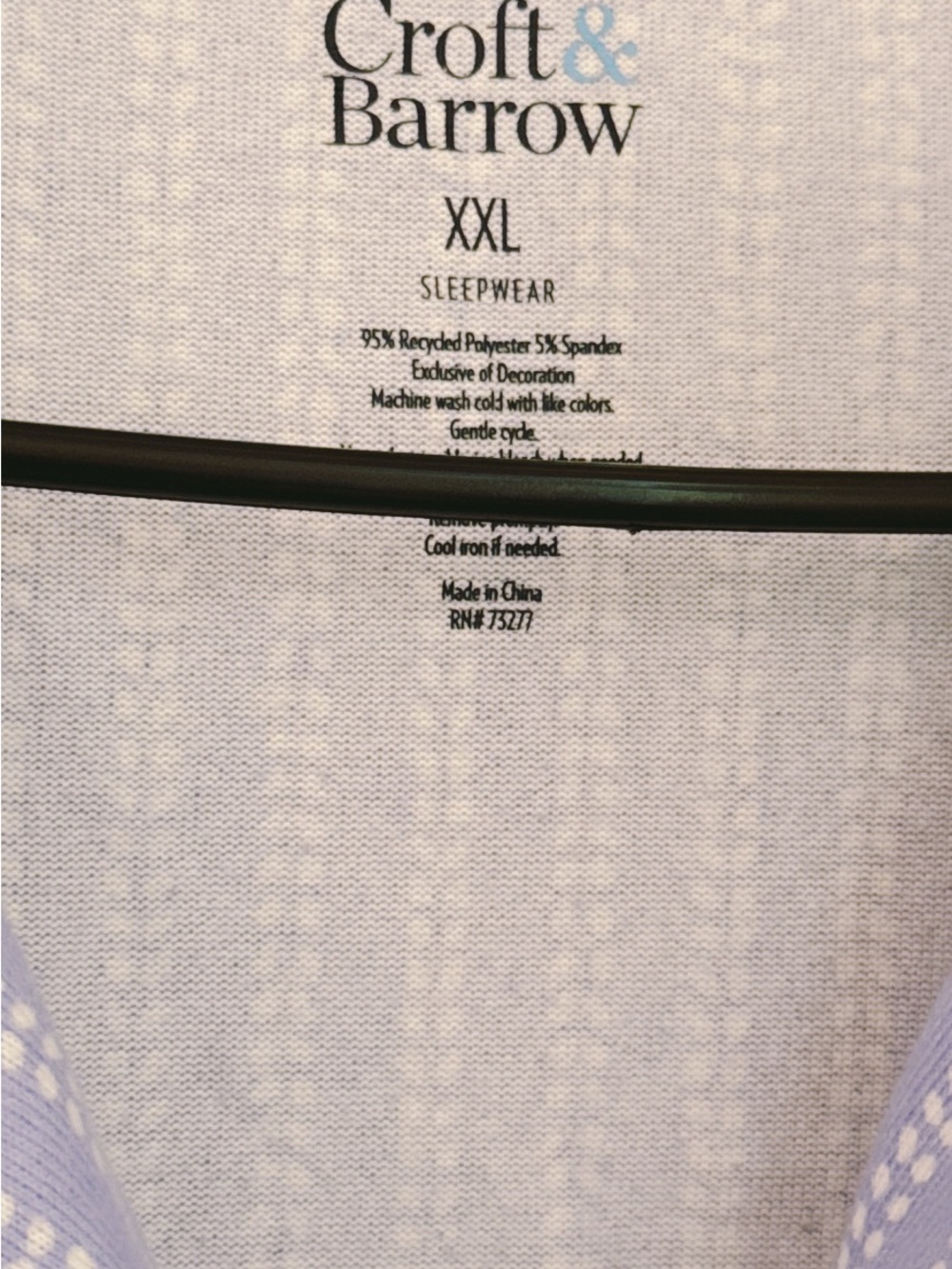 croft & barrow Light Blue & White Striped Short-Sleeve Pajama Set - Picture 2 of 5